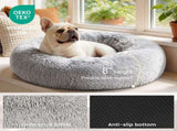 Pet Bed Anti-Anxiety Pet Bed Donut Pet Bed Small Dog Bed Medium Dog Bed Cat Bed - Black / 27in V1107-135-34402-BLK-27IN