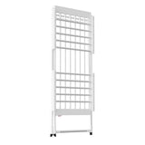 White 220W Electric Heated Towel Rack in Silver with 20 Bars for Fast Drying V178-59324