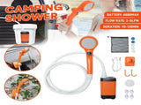 Portable Camping Shower IPX7 Waterproof Outdoor Shower Water Pump with Rechargeable Battery and V985-CAMPINGSHOWER