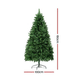 Jingle Jollys Christmas Tree 1.8m RGB Remote LED Tree Party Decoration 890 Tips XM-TR-FULL-6FT-PE-RGB