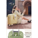 20 Inch Cute Carry On Suitcase, Hard Shell Cabin Luggage with USB Charging Port & Cup Holder, V1265-YY-281