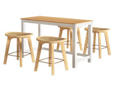 Artiss Bar Table and Stools Set Dining Desk Kitchen Chairs Cafe Pub BA-TAB-CHR-SET-NW