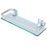 Space Aluminum Shelf Tempered Thickened Glass Bathroom Toilet Glass Storage Organizer Rack V1294-YM0721-3112210032111