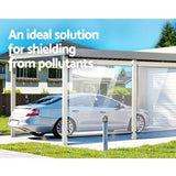 Instahut 1.2X2.4M Outdoor Blinds Clear Roll Down Awning Retractable Outdoor Blinds Water Wind Proof AWN-B-DOWN-PVC-12