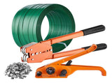 Banding Strapping Kit with Strapping Tensioner Tool, Banding Sealer Tool, 300 m Length PET Band, 300 V952-PETDKZTJ300MT0YJ7V0