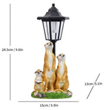 Resin Hummingbird Solar Lamp Outdoor Garden Sculpture Couple Hummingbird - Multi-color - Size 61 V1347-118-89810-MLT-61