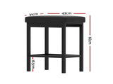 A Set of 4 Artiss Metal Bar Stools PU Seat Dining Counter Chairs BA-TW-W0087-BKX4