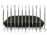 12-Piece Stainless Steel Wax Carving Tools Set, Waxing Instruments, Dual-Ended Sculpting Tools V1370-AZ4-08235