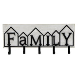 Family 5 Hook Wall Hanging 60cm V637-20592HKS
