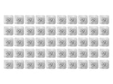 50pcs Adhesive Wall Hooks Multipurpose Clear Hanging Sticky Hooks for Home Kitchen Bathroom V1294-YM0901-3117230235611