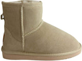 Jillaroo Womens UGG Boots Genuine Sheepskin Suede Leather Moccasins - Beige - 6 V563-GROSBY-401239-BG-6