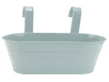 Hanging Flower Planter Iron Bucket Flower Pot Holder with Detachable Hook for Garden DecorBlue V1294-YM0901-3111210139012