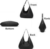 Womens Hobo Shoulder Bag, Soft PU Leather Large Capacity Handbag With Zipper And Adjustable Strap V1237-ZY-807-218