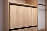 BASEL 2M WALK IN WARDROBE KIT - SLIM SHAKER - NATURAL OAK V164-ECW5STB