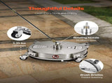 16.5" Pressure Washer Surface Cleaner, Stainless Steel Pressure Washer Attachments with 4 Wheels, V952-GYQXJBMQJQYP62KMHV0