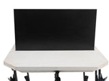 Chip Rack with Top Writing Pad Creative 360&deg Rotating 5 Tiers 40 Clips Wood Chip Display Stand for V1294-YM0901-3118240260511