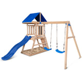 Lifespan Kids Hazelbrook Swing Set & Play Centre with 1.8m Slide V572-LKPC-HAZEL-BU