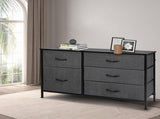 Levede Storage Cabinet Tower Chest Dark Grey CH1097-DG