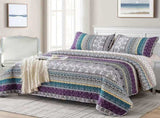 Aesthetic Quilted Bedspread and Pillowcases Set Unify Your Bedroom's Look - Queen size V745-MAC080217Q13U