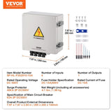 Solar PV Combiner Box 4 String 10A for Solar Panel System ABS Case IP65 V952-GFHLX4HL10ASCPG1OY3