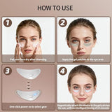 Red Light Microcurrent Eye Massager for Under-Eye Care On-the-Go V1107-CS-EGWTPM2