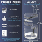 Automatic Cat Water Fountain 1.8L with USB Pump Carbon Filter and Smart Water Mode V1188-MS-527-044