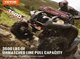 Electric Winch, 1588 kg Line Pull Capacity, 12V DC ATV Winch with 0.5 x 1188.7 cm 12 Strands V952-ATVHCSJPYXYKT38ASV9