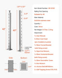 VEVOR Cable Railing Post 42x2x2 Inch Pre-Drilled Post 1JZLGZXYS1061EF8W001V0 V952-1JZLGZXYS1061EF8W001V0