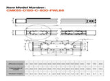 Linear Guide Rail, Belt Drive, CNC Linear Motion Stage Actuator, with Nema34 Stepper Motor, 600 mm V952-CNCZXDGPDCD6DKSD3001V9