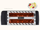 BH 002 Automatic Toaster Multifunctional 2 Slice Toaster Home Breakfast Machine AC 220V Black V1294-YM0716-3113220106211