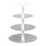 Cupcake Stand Multi Round Tiers Transparent Acrylic High Stability Cupcake Tower for Display Serving V1294-YM0521-3118220330412