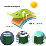 Green Waterproof Anti UV Dustproof Protective Cover for 1000L IBC Tank, 120 x 100 x 116 cm V1188-MS-527-086