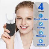 Ultrasonic Electric Toothbrush Adults, Automatic Toothbrush U Shaped Whole Mouth Cleaning Teeth V1259-DP01-A-1997