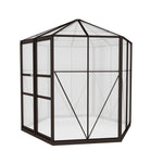 Greenfingers Greenhouse 2.4x2.1x2.32M Aluminium Polycarbonate Green House Garden Shed GH-ALU-C-240X211X232-AB