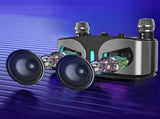 Wireless Bluetooth Karaoke Speaker with 2 Microphone Home KTV Set Grey V1263-JX-6966-1