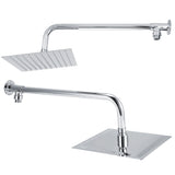 G1/2in Thread Wall Mounted Stainless Steel 8in Rainfall Showerhead Top Spray Shower Head Bathroom V1294-YM0901-3112200109112