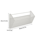 Wall Mounted Shoe Rack for Bathroom Door Non Perforated Slipper & Towel Storage Organizer V1366-AZ2-W-12784