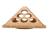Coffee Capsule Storage Rack Triangular Rotating Wood Desktop Coffee Capsule Organizer for 24 Coffee V1294-YM0901-3118250184111
