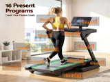 Everfit 500mm Wide Belt Treadmill 30% Auto Incline Foldable Treadmills for Home with LED Lights TMILL-500-AUTO