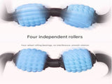 Pink Set of 2 Foam Roller Ring Leg Massagers with 2 Resistance Bands - Muscle Relief Kit V888-ELOSUNG28200