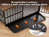 i.Pet Large Dog Crate Furniture 93cm Dog Cage Puppy Pet Wooden Black PET-DOGCAGE-WD-91-BK