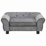 Dog Sofa Grey 72x45x30 Cm Plush 43_170951
