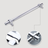 Metal Shower Glass Door Handle, Interior Shower Single Side Door Handle Grab Bar with Accessories V1188-ZC-DLL-641