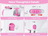 Devanti 12 Stitches Mini Sewing Machine for Beginners Portable Sewing Machine Kit with LED Lights SEW-A-12-PK