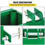 VEVOR Ballast Box for 3 Point Counterweight Category 1 Tractor Powder Heavy—Duty V952-YZXSD1L2YCGREEN01V0