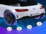 Kids Electric Ride On Car Licensed Outdoor Toys Cars Music Remote White RCAR-CLS350-LS-WH