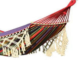 Backyard Hammock with Tassels 500lb Load Bearing Single Double Hammock with Hanging Ropes for V1294-YM0901-3116240018211