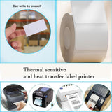 1000 stickers on a roll - food labels - self-adhesive blank labels 60 30 mm - white - removable. V1259-DP01-BO-346