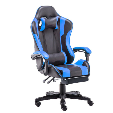 Gaming Chair Office Computer Seating Racing PU Executive Racer Recliner Large Blue V255-LGCHAIR-BLUE