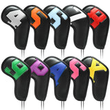 10PcSet Golf Iron Covers Golf Club Head Covers Wedges 4 - 9 V1308-DSZKI-937